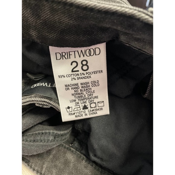 Driftwood Jackie Striped-Trim Ankle Jeans Size 28 - Picture 6 of 8